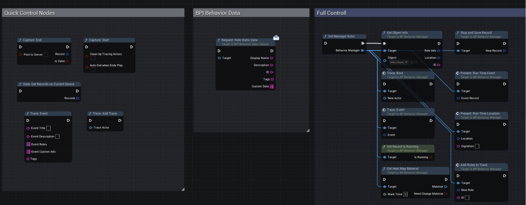 Trace: Event node in Blueprint